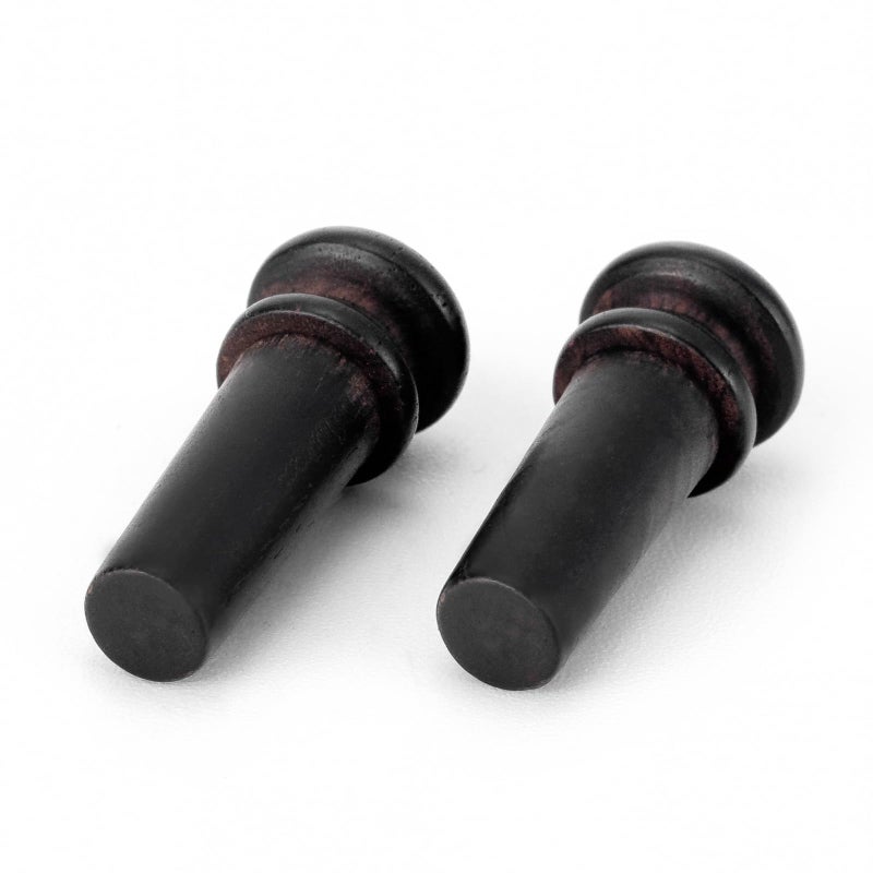 Swhmc 2PCS Ebony End Pins Black, Endpins for Acoustic Guitar Bridge Pins Pegs Guitar Parts Replacement - Image 2
